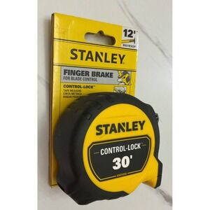 Stanley Control-Lock 30ft Tape Measure Finger Brake 12ft Reach STHT37245 New